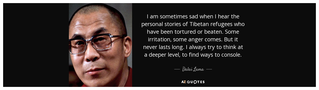 Geiriau gan yr Dalai Lama