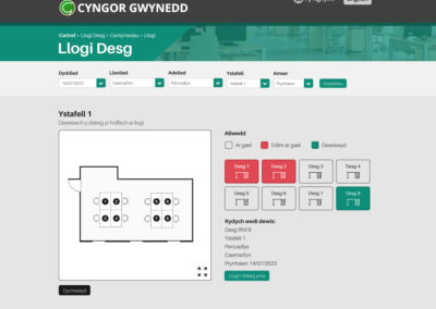 cyngor gwynedd desk booking